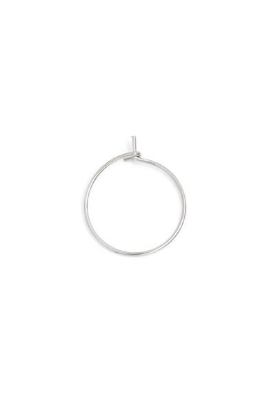 Creoles, Hoop model 2'yi ayarla Silver Color Stainless Steel h5 